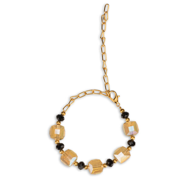 Golden Charm Crystal Bracelet - Image 2