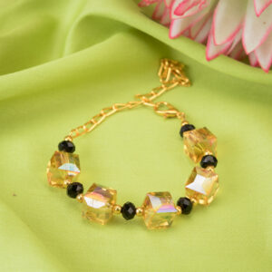 Golden Charm Crystal Bracelet