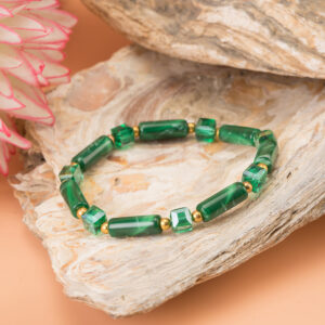 Emerald Green Crystal Bead Bracelet