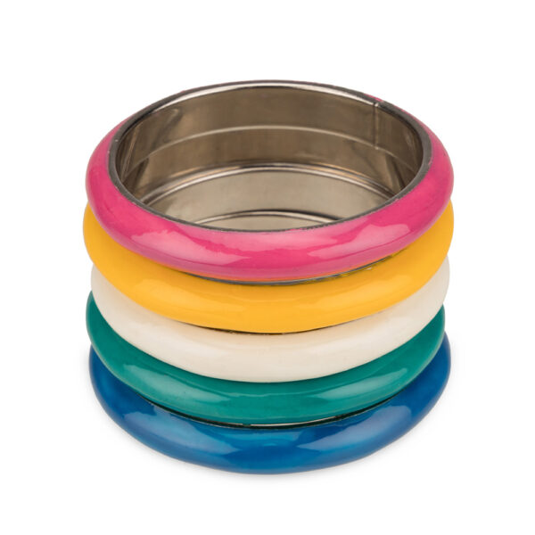 Multicolor Pop Resin Bangles - Image 5
