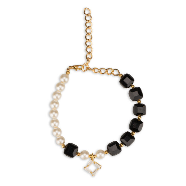 Black & Pearl Charm Bracelet - Image 2