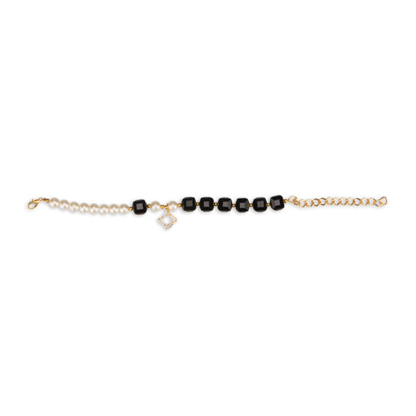 Black & Pearl Charm Bracelet - Image 3